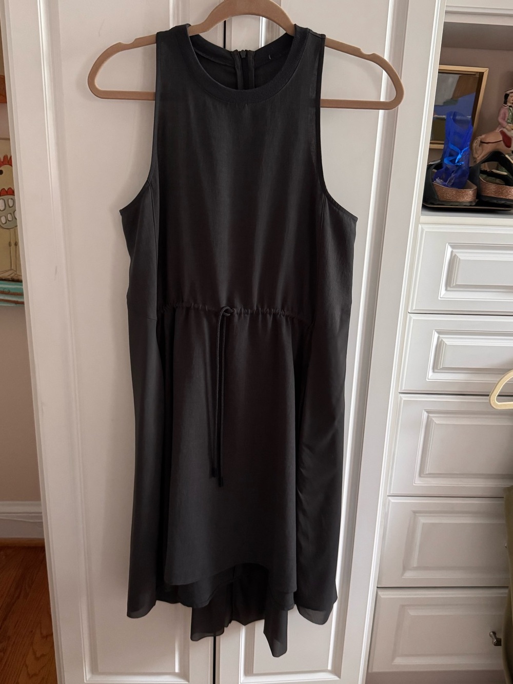 Lululemon mesh overlay dress, grey, size 6, like new